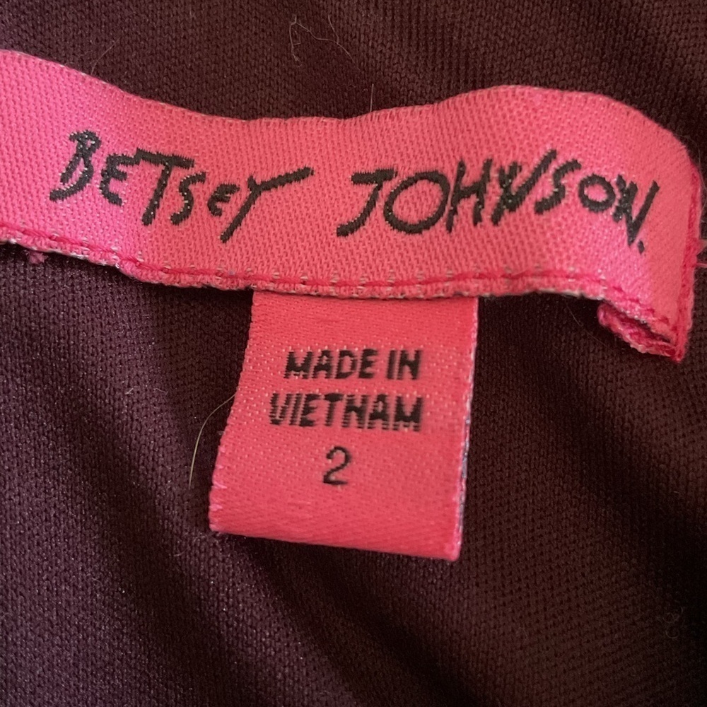 Betsey Johnson Velvet Halter Dress Women’s Size 2 Burgundy Cocktail Party - Picture 6 of 7